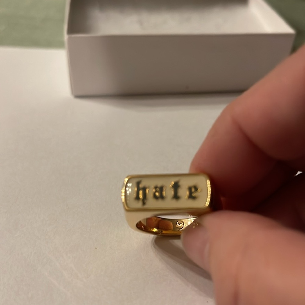 Alexander McQueen hate Ring